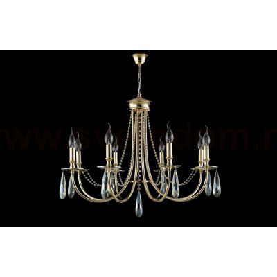 Люстра Crystal Lux VICTORIA SP8 GOLD/AMBER (3340/308)