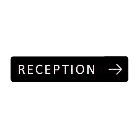 Навигационная вывеска «Reception»