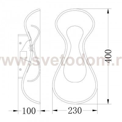 Бра Vele Luce Dado VL1304W02