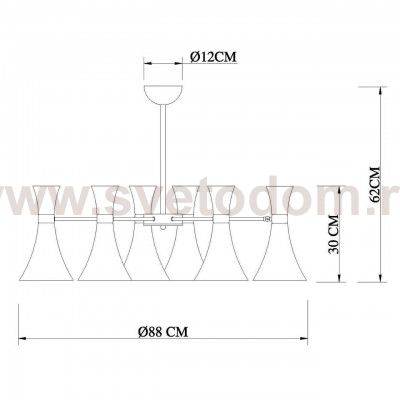 Подвесная люстра Vele Luce Giovane VL1341L12