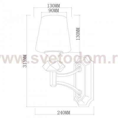 Бра Vele Luce Benfatta VL1354W01