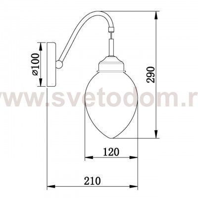 Бра Vele Luce Focoso VL1392W01