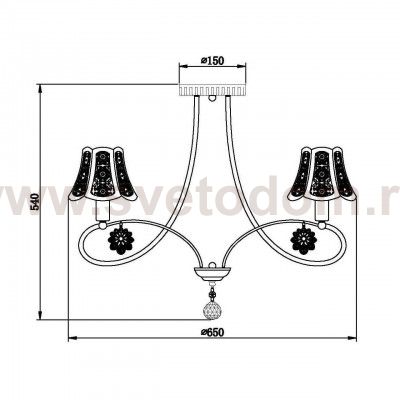 Потолочная люстра Vele Luce Casto VL1401L05