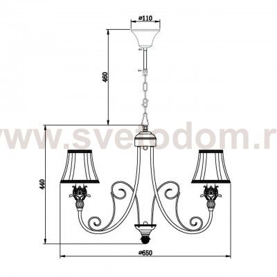 Подвесная люстра Vele Luce Charlotte VL1457L05