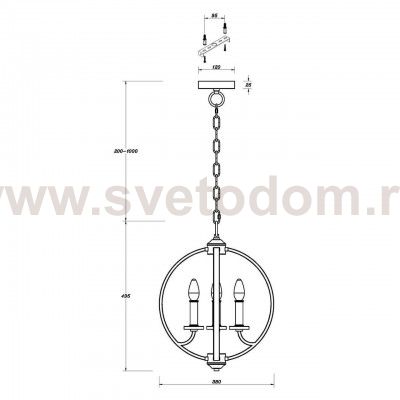 Подвесная люстра Vele Luce Palloncino VL1492L04