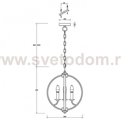 Подвесная люстра Vele Luce Palloncino VL1495L04