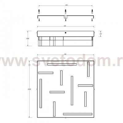 Потолочный светильник Vele Luce Massimo VL1503S30