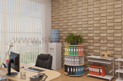 Панель Artpole 3D эко Wave бамбук 500x500 мм., 3м2, 1 упак. (12шт)