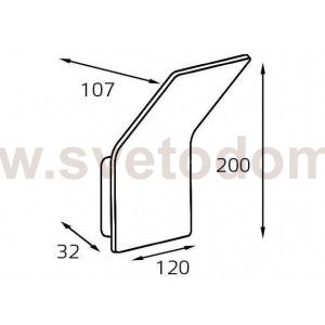 WLE 1931  dark grey светильник настенный Italline