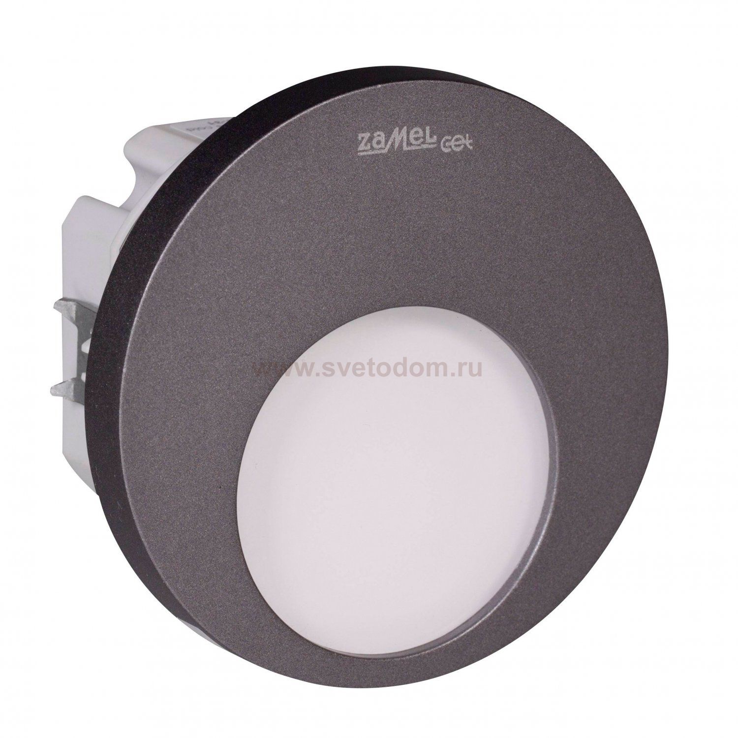 Zamel Светильник MUNA Графит/Хол.бел. в монт.коробку, 230V AC с встр. радиоприемником (02-224-31)