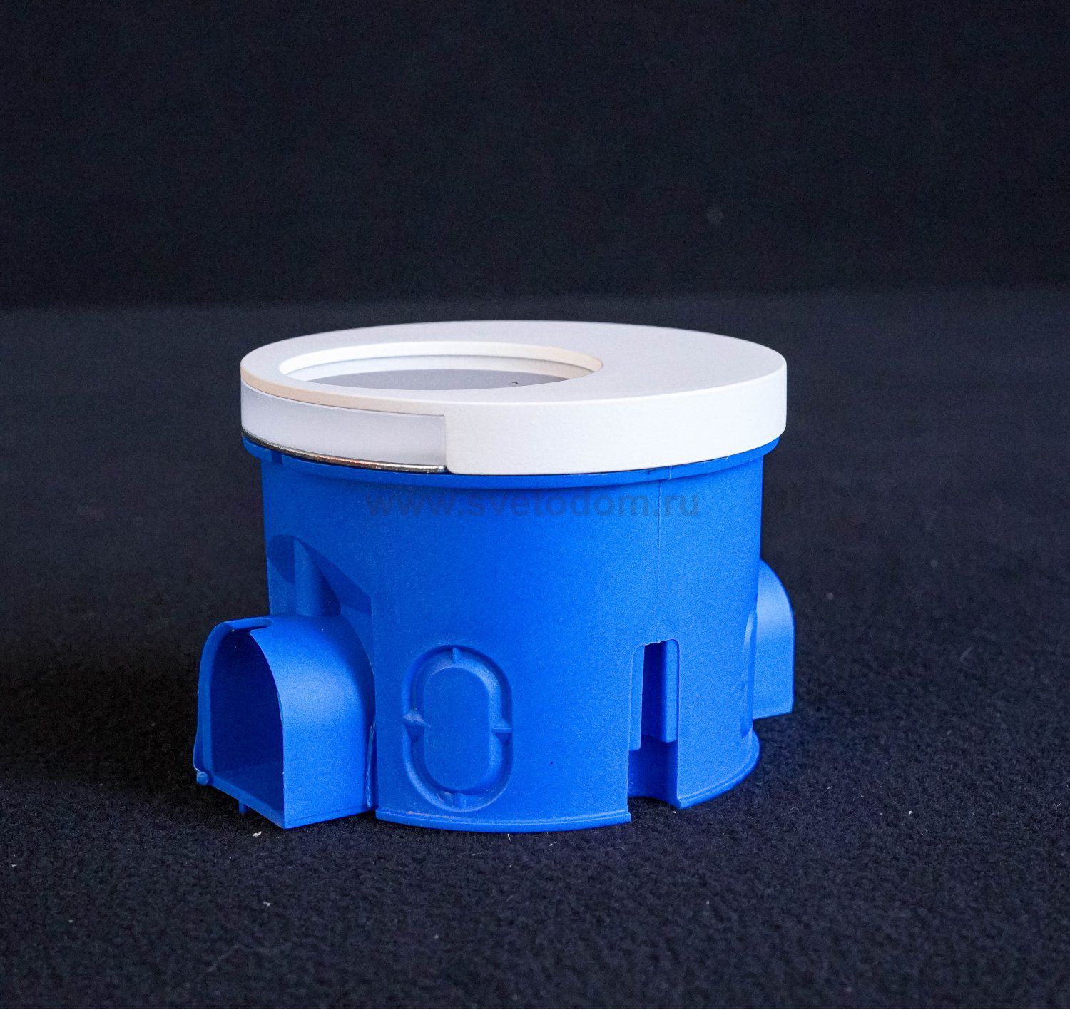 Zamel Светильник MUNA Графит/Хол.бел. в монт.коробку, 230V AC с встр. радиоприемником (02-224-31)