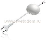 Zamel Кабель питания белый 2х0,5 мм2 длинной в 190 см, плоская вилка (SP белый)
