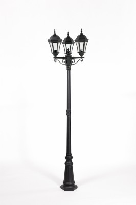 Светильник столб уличный 3 фонаря Oasis Light 91309SB Bl Светильник столб уличный 3 фонаря Oasis Light 91309SB Bl