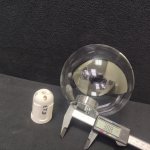 Плафон стекло прозрачное 150мм с резьбой 39мм CL102 Томми