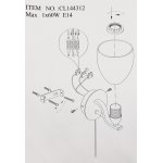 Светильник настенный бра Citilux CL144312 Симона