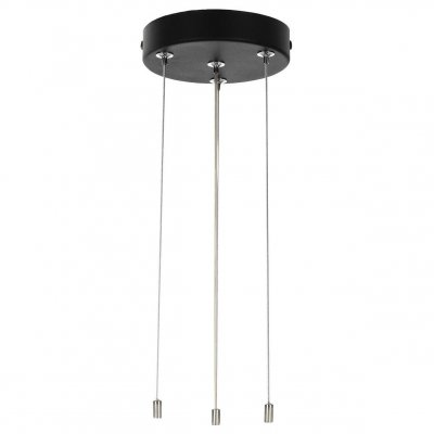 Потолочное крепление чаша черная с 3 тросами Citilux CL7001 для подвесного светильника