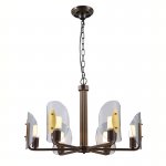 Люстра Cloyd ELAND C6 / D74 см - цвет кофе (арт.10049)