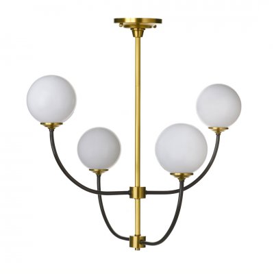 Люстра Cloyd TAOS-A C4 / D72 см - латунь/черн. (арт.10164)