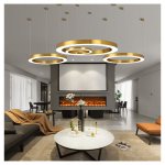 Подвесной светильник Cloyd RAUNDS P1 / D80 см - латунь (арт.10254)