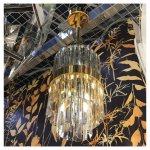 Подвесной светильник Cloyd BROTIGAN-A P4 / D20 см - золото (арт.10278)