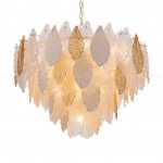 Люстра Cloyd SENEGAL C21 / D80 см - с золотыми листьями - золото (арт.10367)