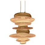 Подвесной светильник Cloyd GEFEST P2 / выс. 18 см - серебро сусальн. (арт.10388)