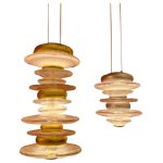 Подвесной светильник Cloyd GEFEST P2 / выс. 18 см - серебро сусальн. (арт.10388)