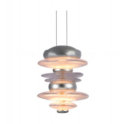 Подвесной светильник Cloyd GEFEST P2 / выс. 18 см - серебро сусальн. (арт.10388)