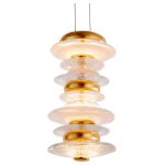 Подвесной светильник Cloyd GEFEST P3 / выс. 29 см - золото сусальн. (арт.10389)