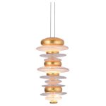 Подвесной светильник Cloyd GEFEST P3 / выс. 29 см - золото сусальн. (арт.10389)