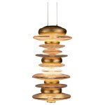 Подвесной светильник Cloyd GEFEST P3 / выс. 29 см - золото сусальн. (арт.10389)