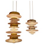 Подвесной светильник Cloyd GEFEST P3 / выс. 29 см - золото сусальн. (арт.10389)