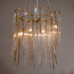 Люстра Cloyd SULAWESI C8 / D61 см - латунь - желт. стекло (арт.10398)