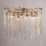 Люстра Cloyd SULAWESI C10 / D83 см - латунь - желт. стекло (арт.10400)