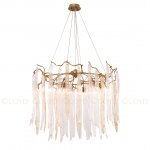 Люстра Cloyd SULAWESI C10 / D83 см - латунь - желт. стекло (арт.10400)