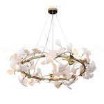 Люстра Cloyd PARAMARIBO C7 / D60 см - золото - белая керамика (арт.10401)