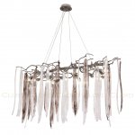 Люстра Cloyd SULAWESI C12 / L122 см - серебро темн. - черн. стекло (арт.10406)