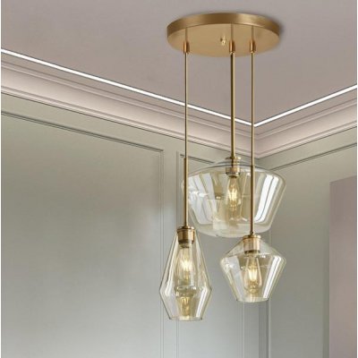 Подвесной светильник Cloyd TRITONE P3 / D57 см - бесцвет. стекло (арт.10518)