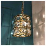 Подвесной светильник Cloyd VALENT P1 / D22 см - золото (арт.10579)