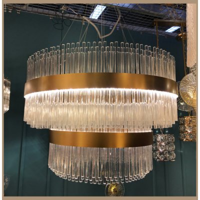 Люстра Cloyd CADANCE-A C2 / D80 см - латунь брашир. (арт.10614)