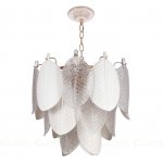 Люстра Cloyd TRAPESUND C12 / D48 см - бел.керамика - золото (арт.10661)