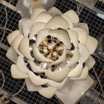 Люстра Cloyd TRAPESUND C19 / D62 см - бел.керамика - золото (арт.10662)