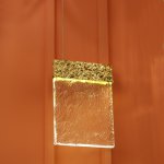 Подвесной светильник Cloyd ESCOBAR P1 / выс. 23 см - золото (арт.10681)