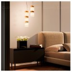 Подвесной светильник Cloyd CORUND P3 / выс. 45 см - латунь (арт.10683)