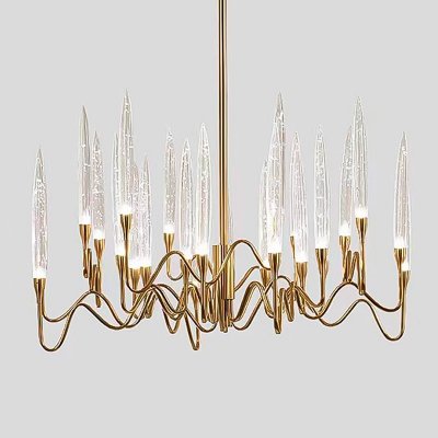 Люстра Cloyd ZOAR C12 / D60 см - латунь (арт.10764)