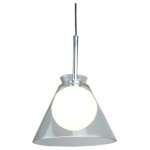 Подвесной светильник Cloyd FLAUNT-B P1 / D19 см - хром (арт.10791)