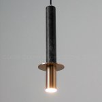 Подвесной светильник Cloyd CLARNET P1 / выс. 36 см - черн.мрамор (арт.10797)