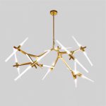 Люстра Cloyd XANT C20 / L180 см - золото мат. (арт.10802)