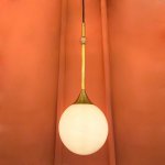 Подвесной светильник Cloyd TAOS-B P1 / D18 см - латунь (арт.10861)