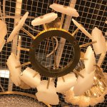 Люстра Cloyd KNOSS C1 / D45 см - алебастр - латунь (арт.10918)